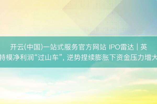 开云(中国)一站式服务官方网站 IPO雷达 | 英特模净利润“过山车”, 逆势捏续膨胀下资金压力增大