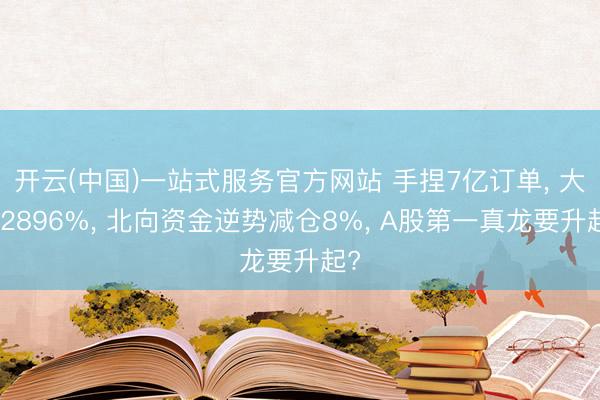 开云(中国)一站式服务官方网站 手捏7亿订单, 大涨2896%, 北向资金逆势减仓8%, A股第一真龙要升起?