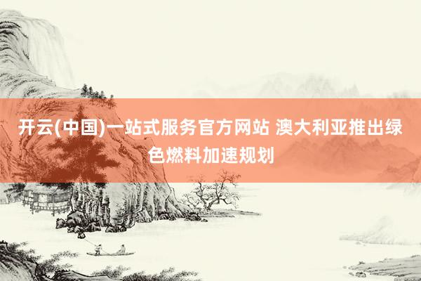 开云(中国)一站式服务官方网站 澳大利亚推出绿色燃料加速规划